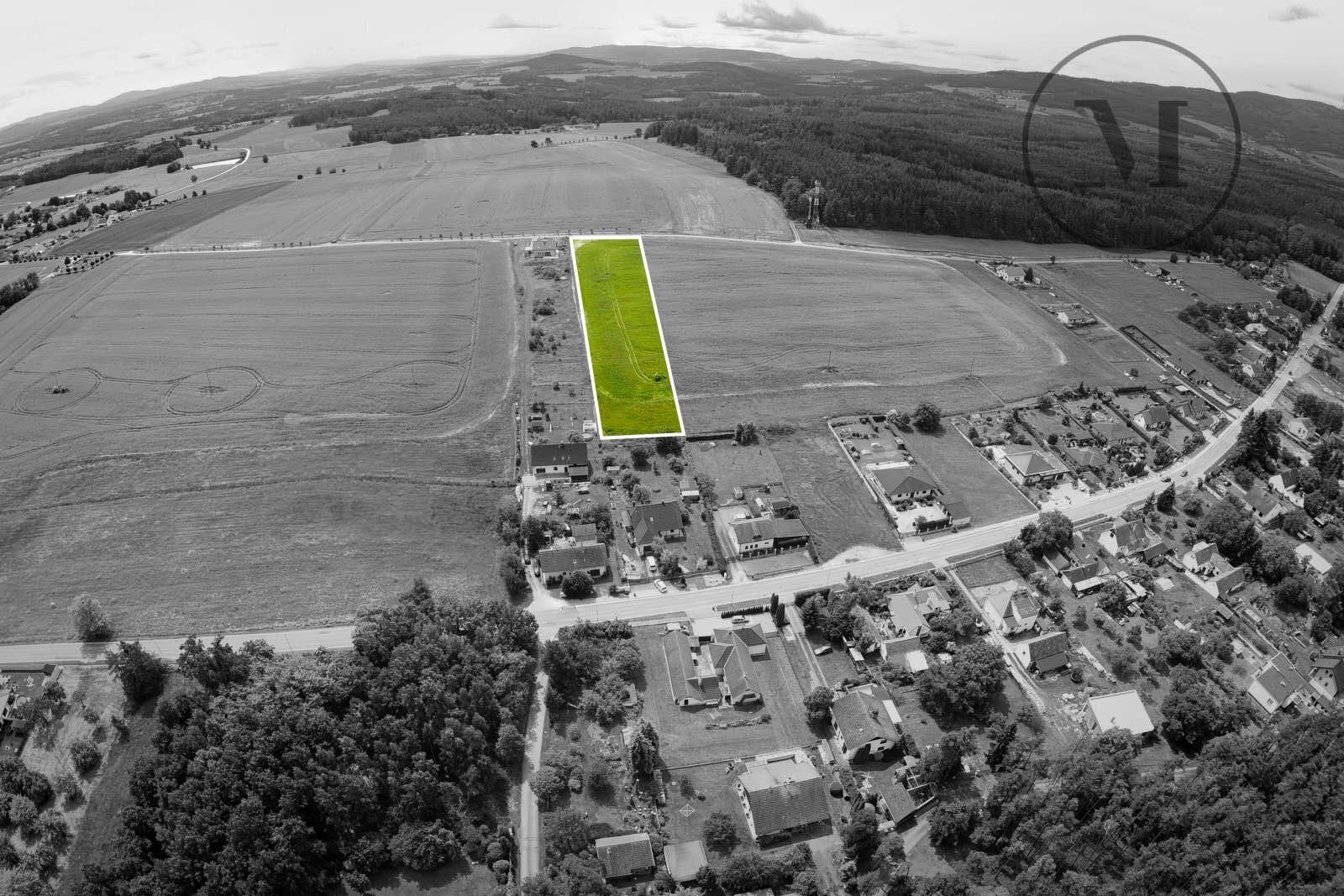Prodej stavebního pozemku ve Vrábči – 6 406 m²