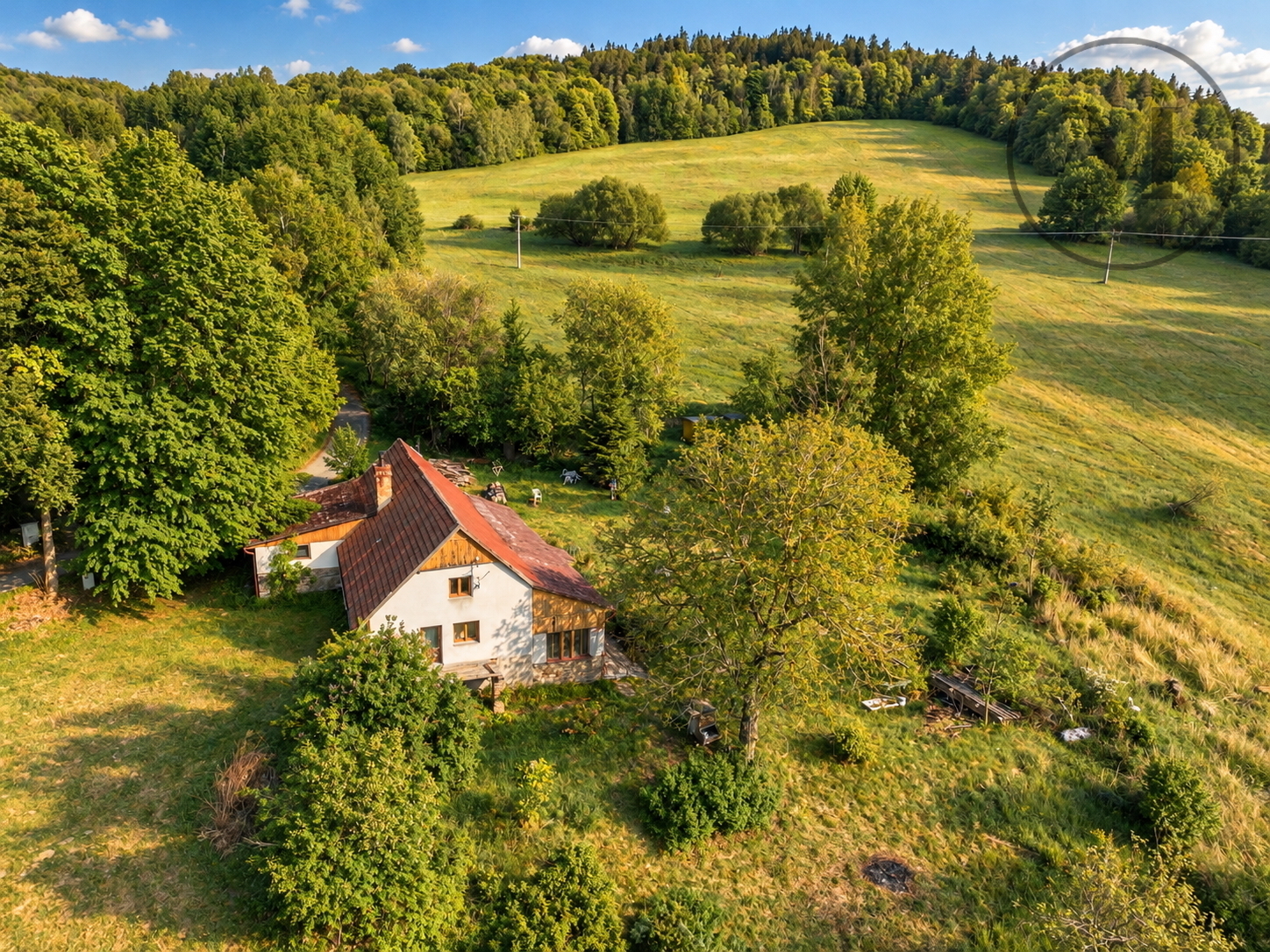 Prodej chalupy se stavebním pozemkem 3 531 m² v Leptači u Prachatic