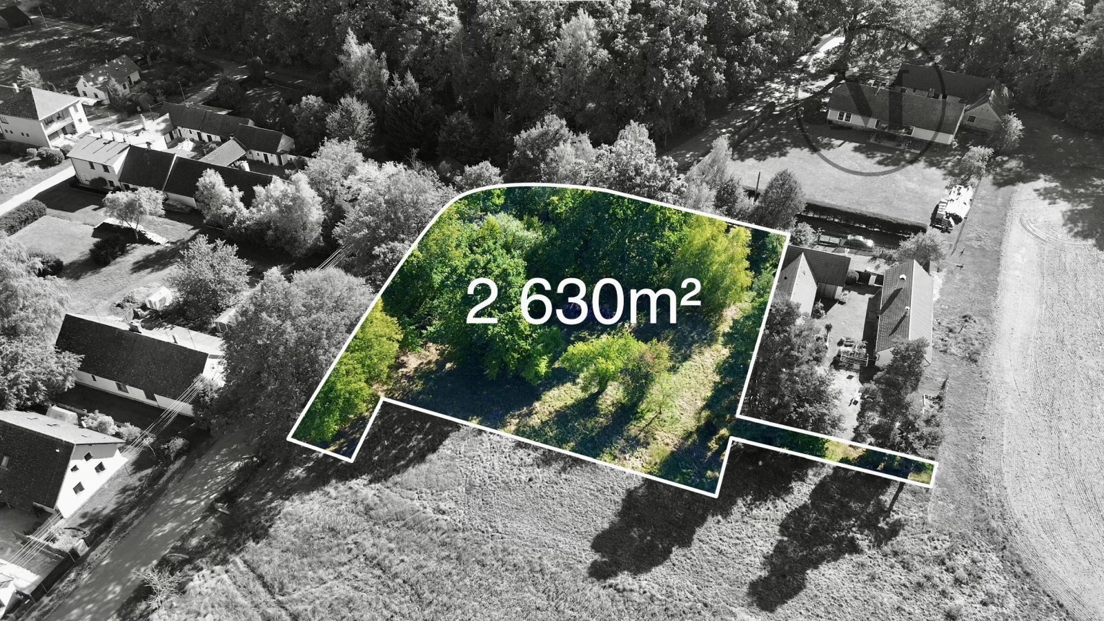 Prodej stavebního pozemku 2 630m², Nová Hlína u Třeboně